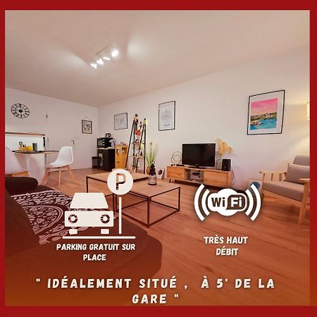 Appartement Cosy Proche Gare - Fibre Optique Et Parking Angouleme Luaran gambar
